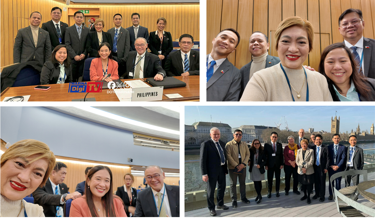 Philippines secures key leadership-3 | PTC Group of professionals in a conference room posing for a photo around a wood table; a PHILIPPINES nameplate is visible on the desk.